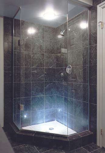 custom glass shower doors. Black Marble Frameless Neo